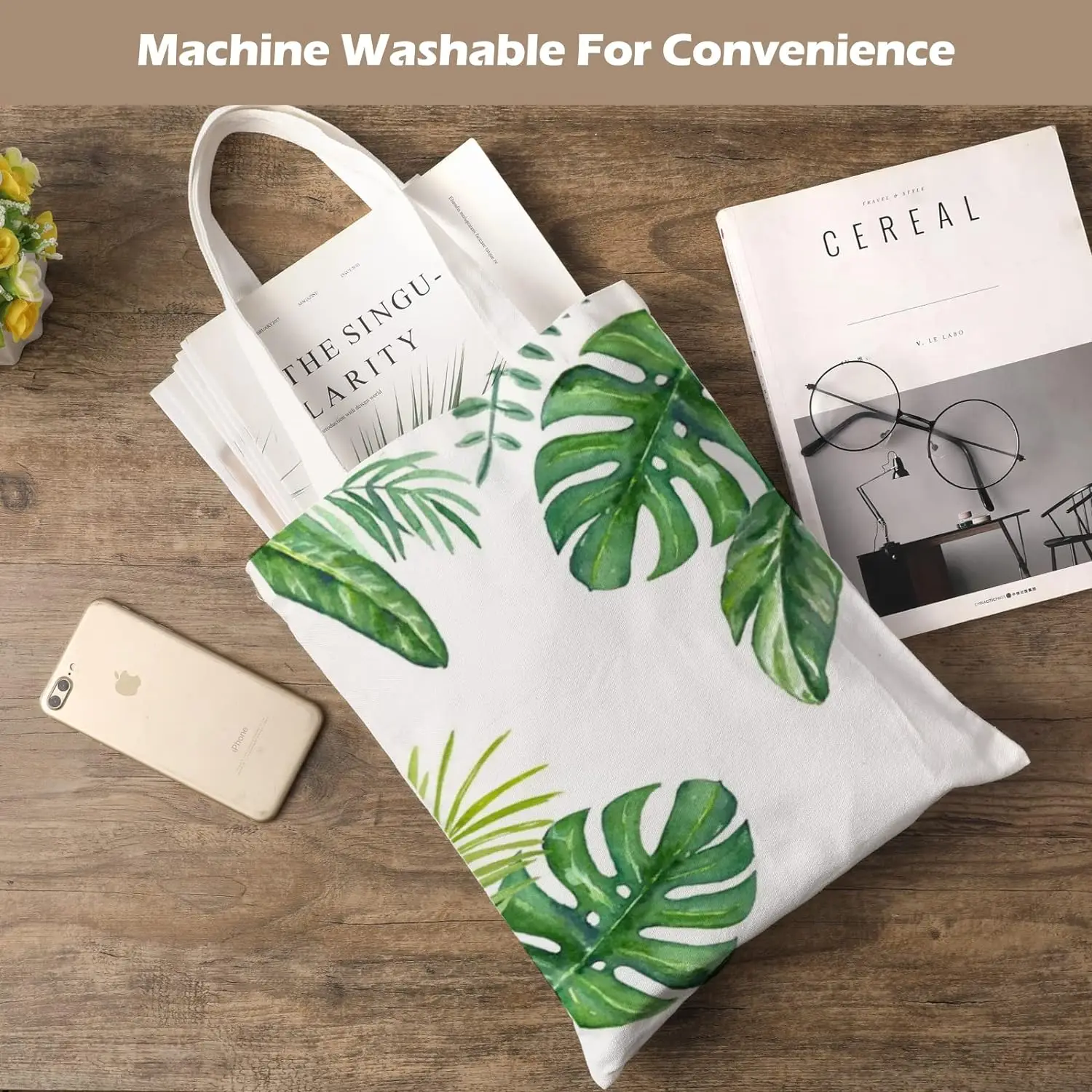 6pcs White Canvas Tote Bags, S - Tote Bag Sublimation ulasan dan harga