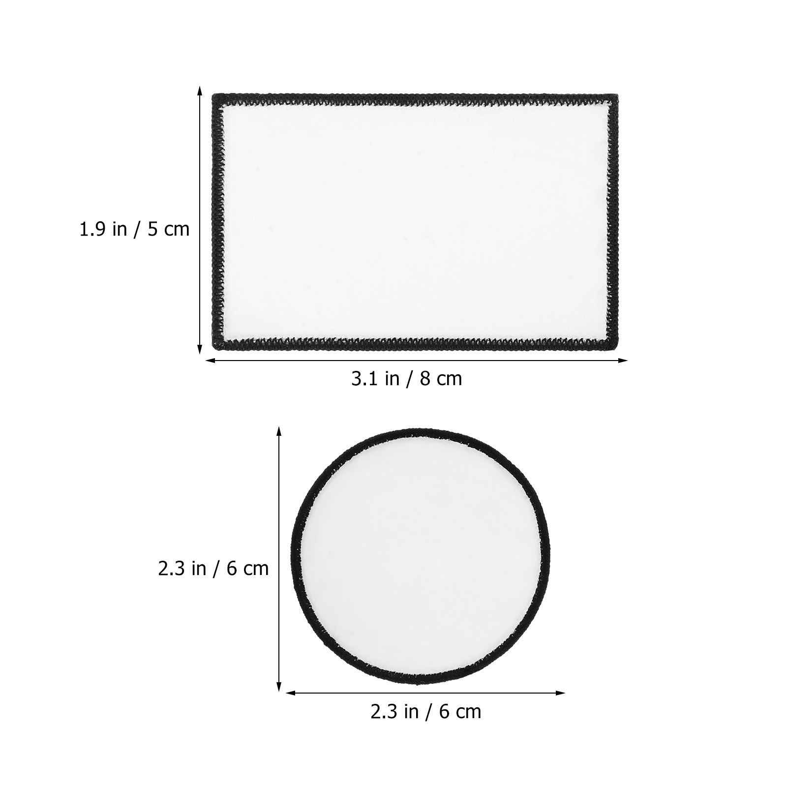 30Pcs Adhesive Blank Patches S - Hat Sublimation Blank ulasan dan harga