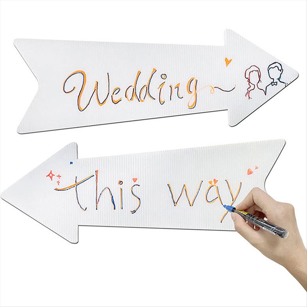 (AIMA) Directional Arrows Sign - Yard Sign Blank ulasan dan harga