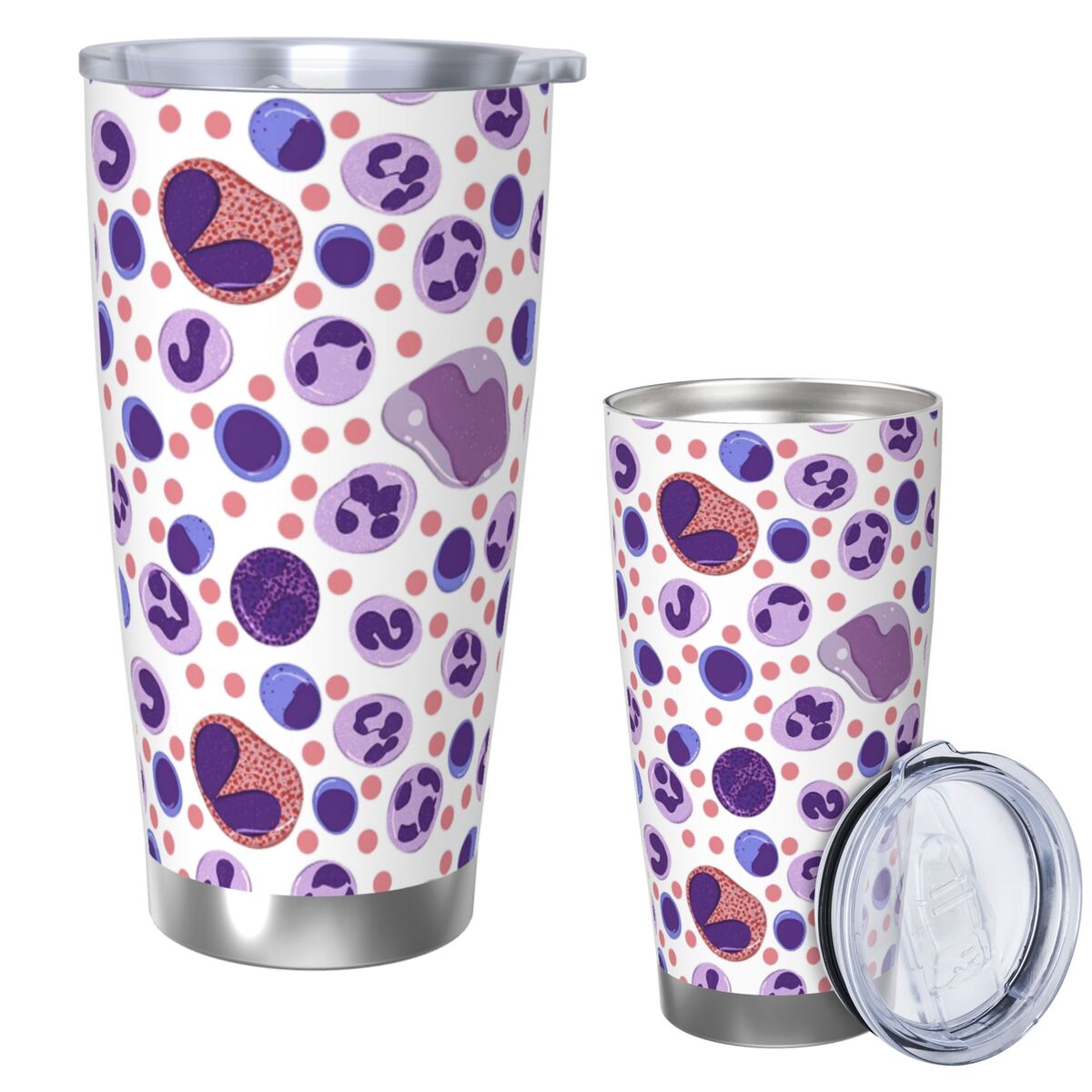Large White Blood Cell Pattern - Tumbler 20Oz White ulasan dan harga