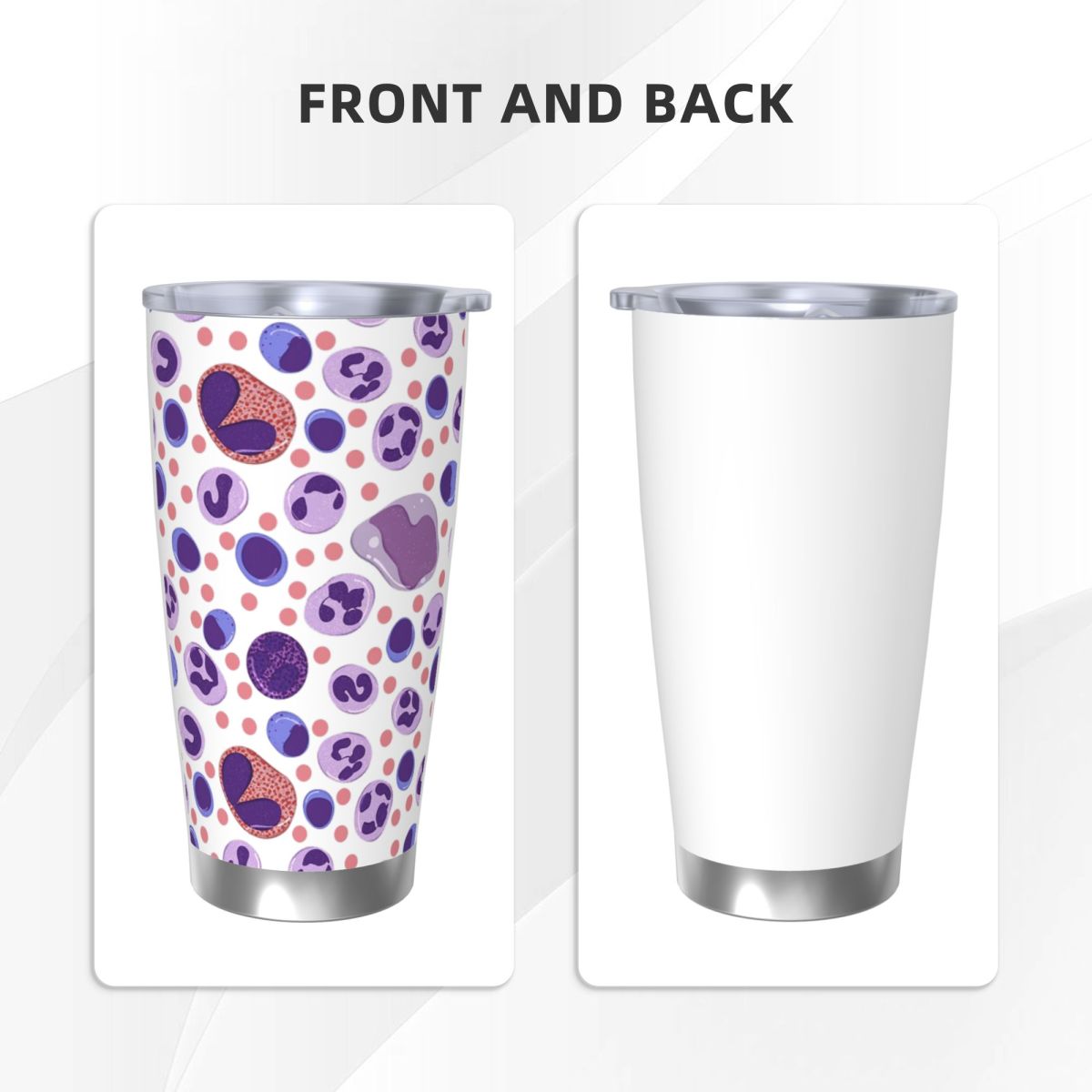 Large White Blood Cell Pattern - Tumbler 20Oz White ulasan dan harga