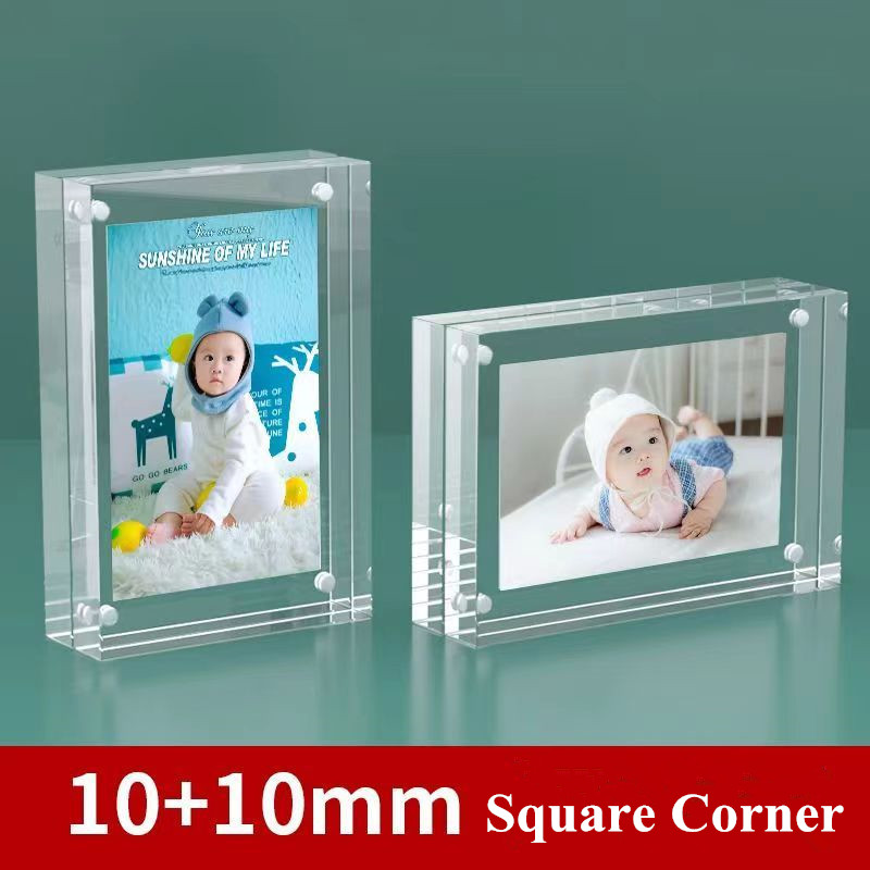 4x6cm / 6x9cm Double Sided Mag - Photo Acrylic Block ulasan dan harga