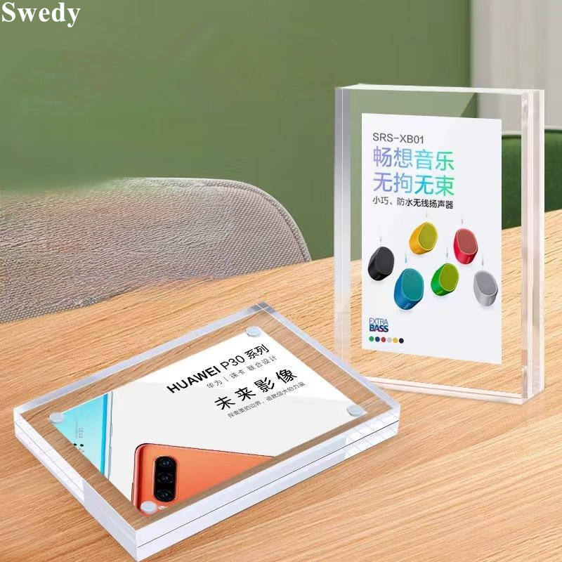 4x6cm / 6x9cm Double Sided Mag - Photo Acrylic Block ulasan dan harga