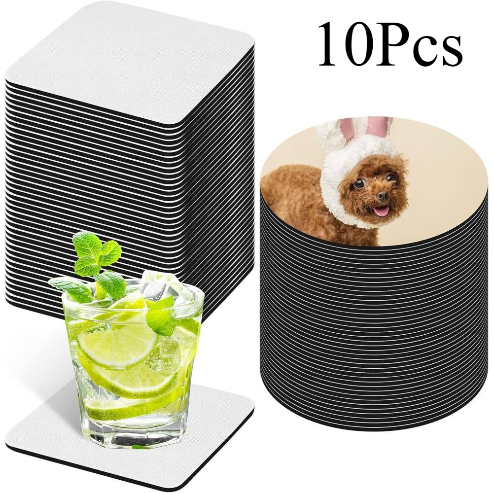 10 Pcs Sublimation Coasters Bl - Coaster Sublimation Blank ulasan dan harga