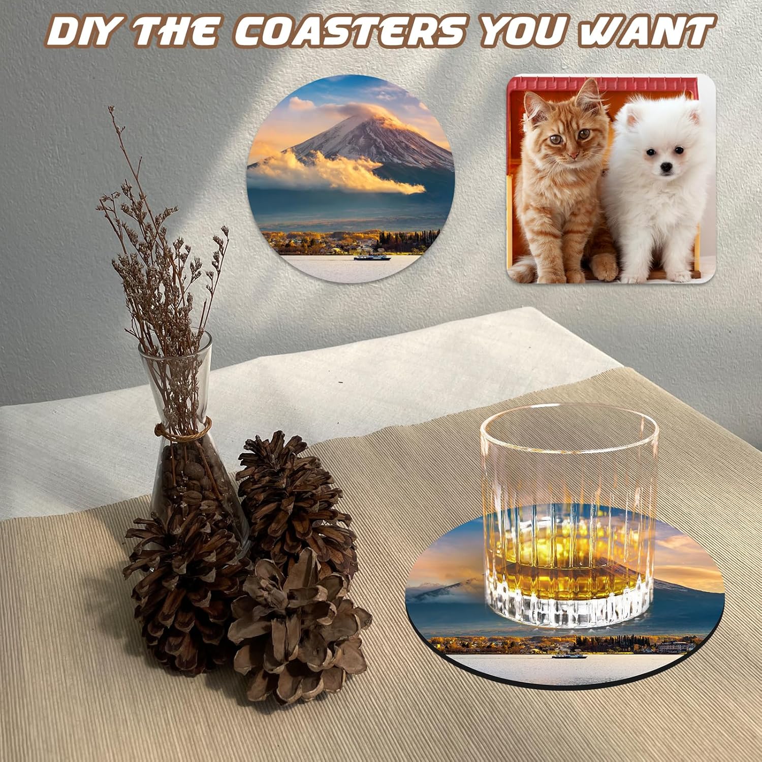 10 Pcs Sublimation Coasters Bl - Coaster Sublimation Blank ulasan dan harga