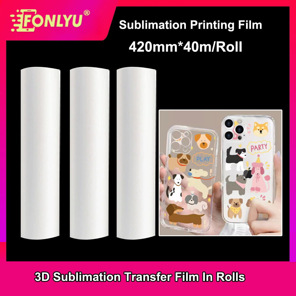 FONLYU 420mm*40mm Roll 3D Subl - Phone Case Blank Print ulasan dan harga