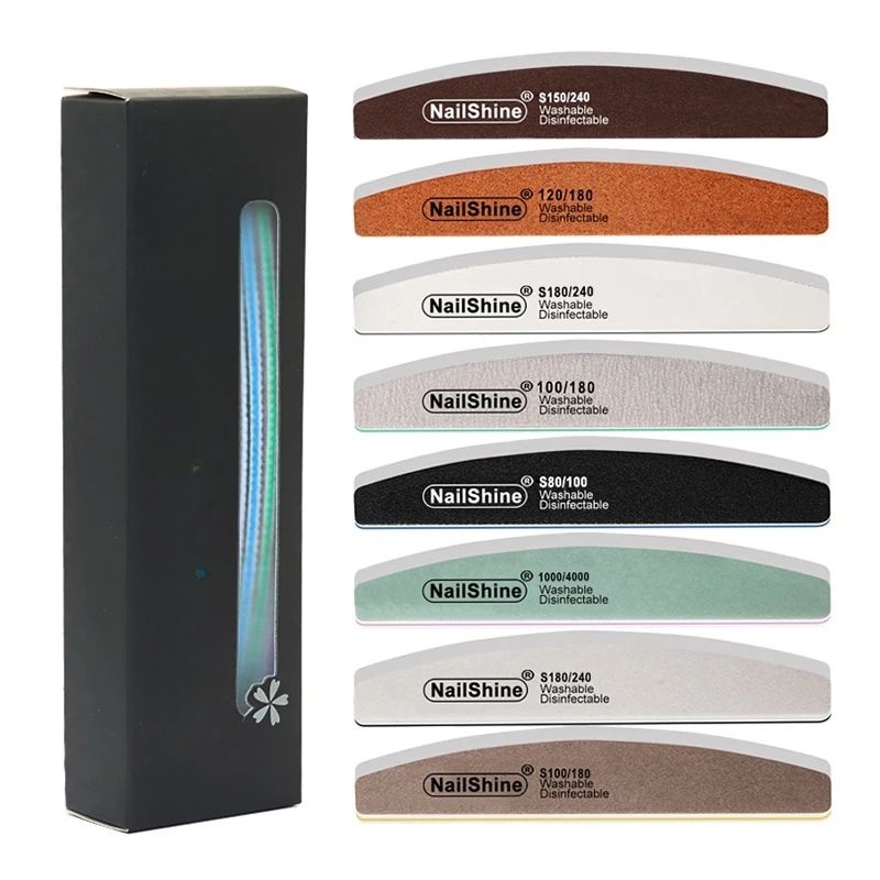 8Pcs/Box Nail File Buffer Kit  - Photo Acrylic Block ulasan dan harga