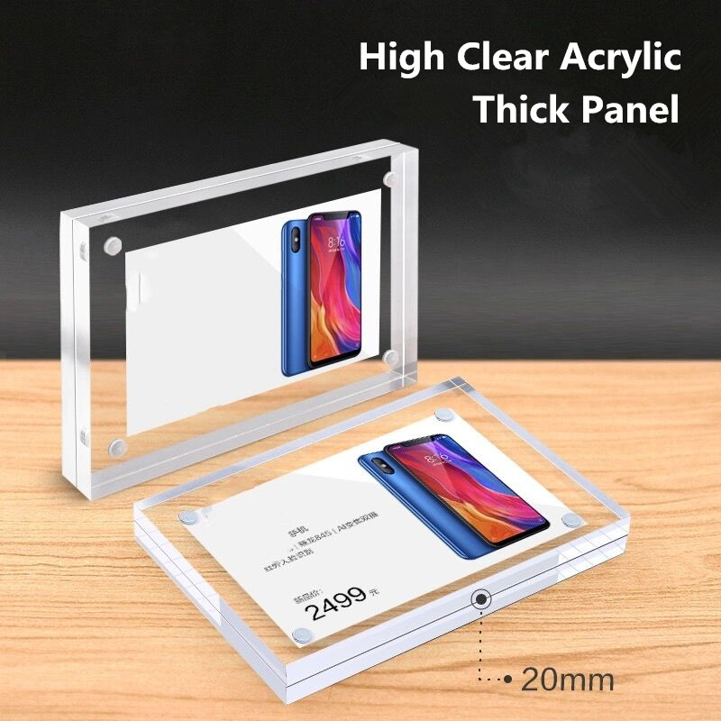 90x55mm Magnetic Acrylic Price - Photo Acrylic Block ulasan dan harga