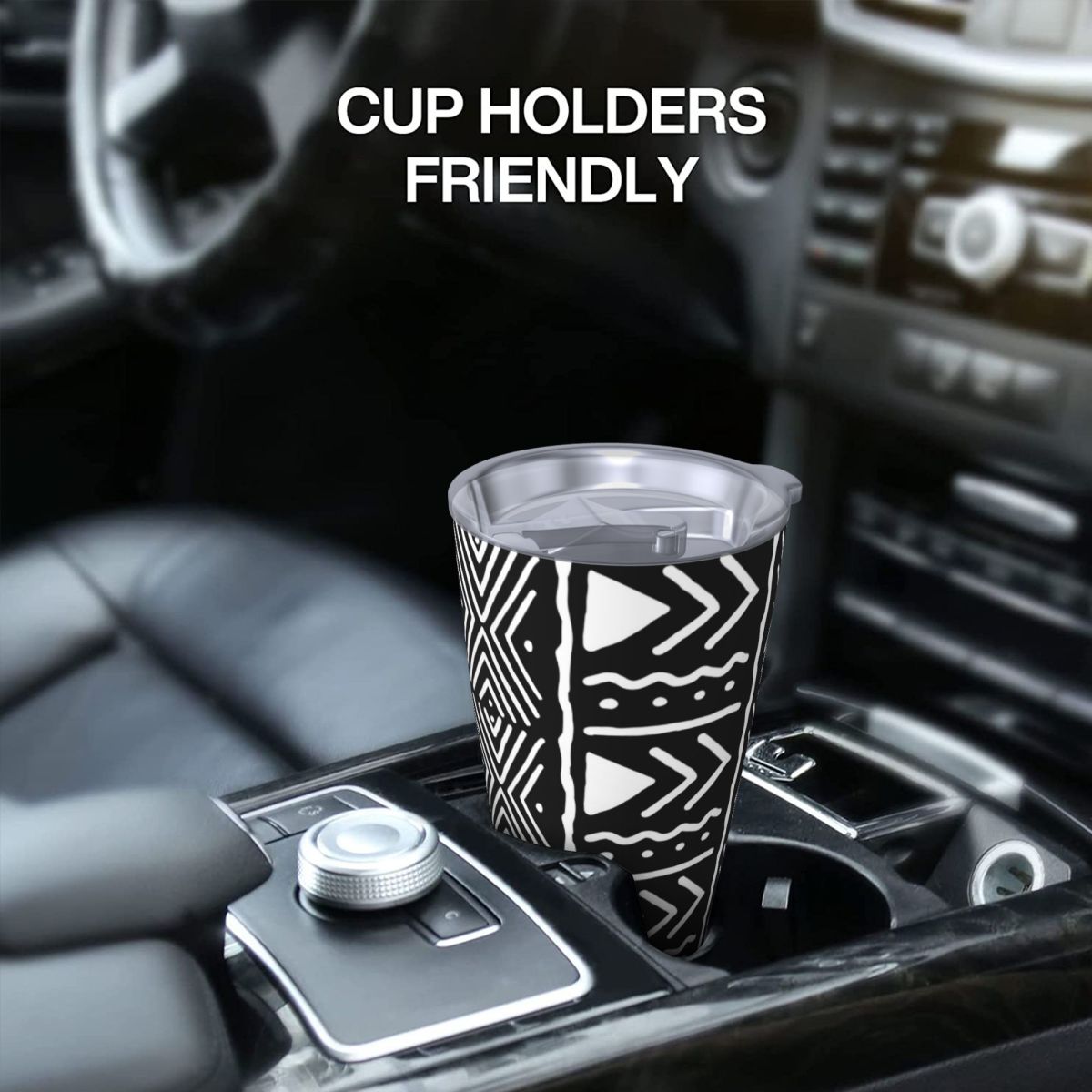 Black And White African Bogola - Tumbler 20Oz White ulasan dan harga
