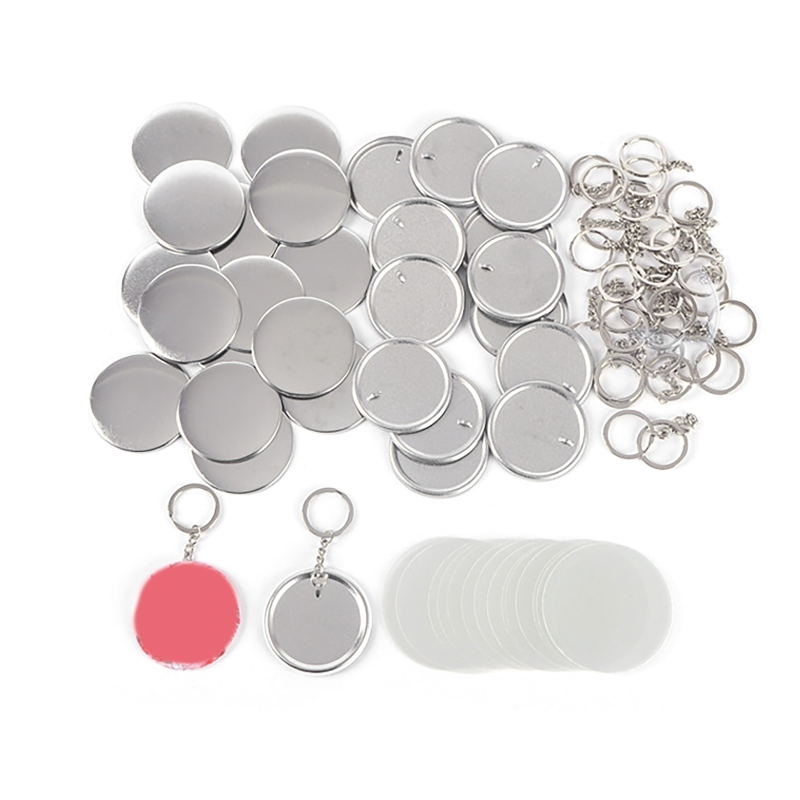 100PCS 44MM 58MM Plastic Metal - Button Badge Blank ulasan dan harga