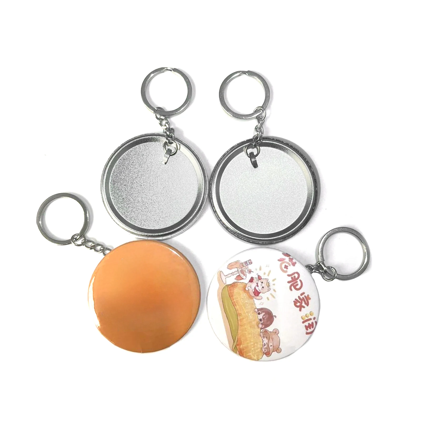 100PCS 44MM 58MM Plastic Metal - Button Badge Blank ulasan dan harga