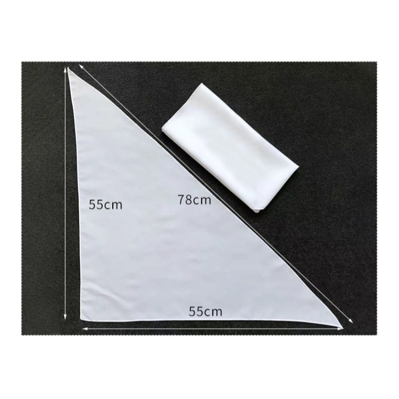 White Dog Bandana Scarf Triang - Bandana Blank White ulasan dan harga