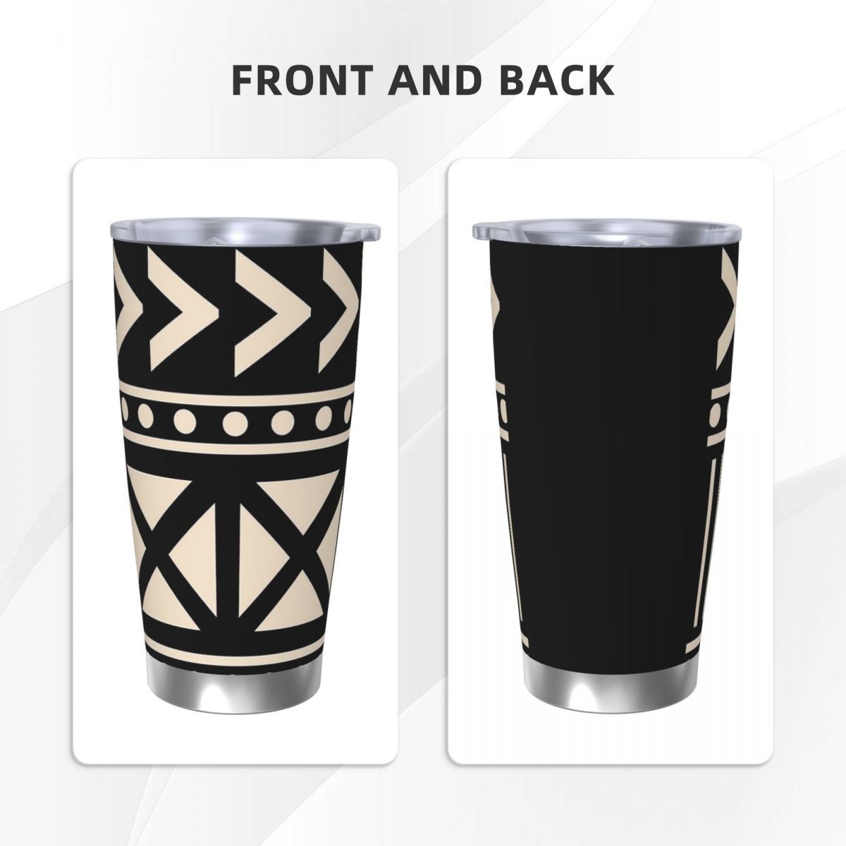 African Mud Cloth Black And Wh - Tumbler 20Oz White ulasan dan harga