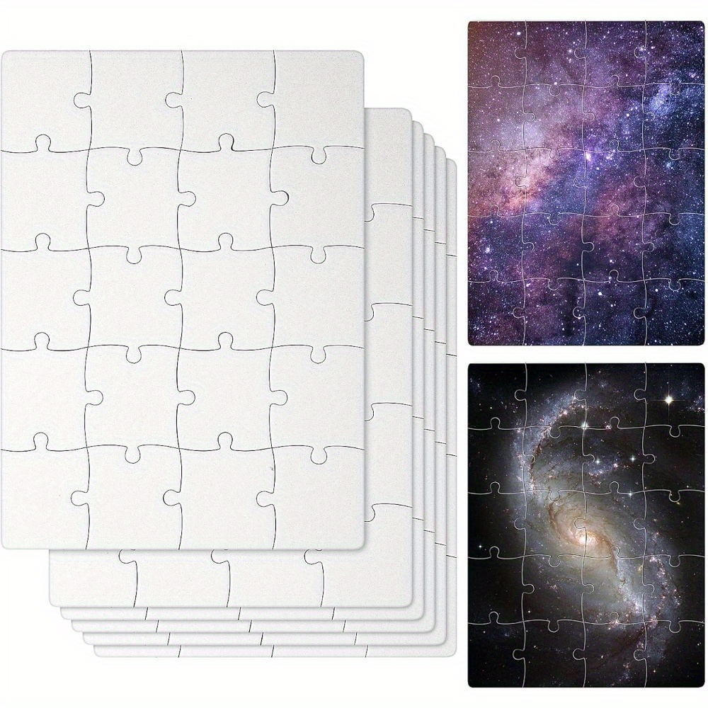 6pcs Sublimation Blank Puzzles - Puzzle Blank White ulasan dan harga