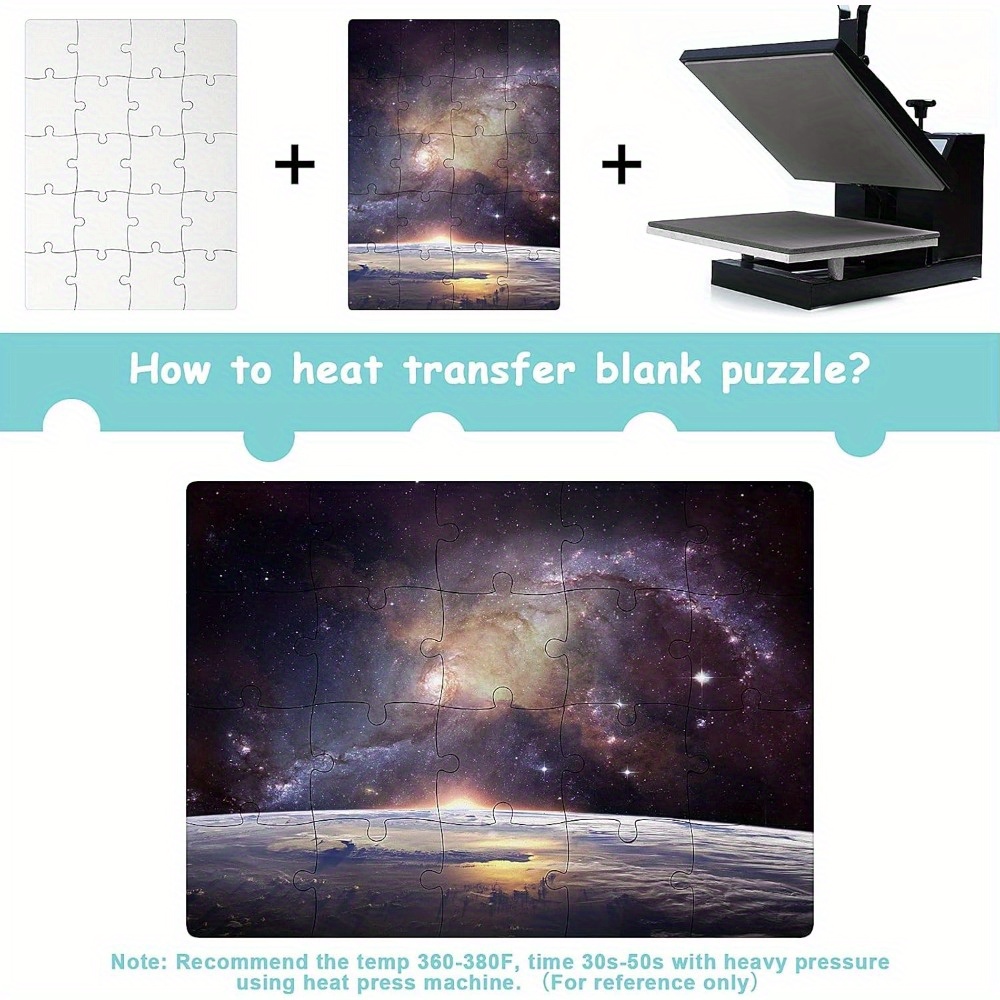6pcs Sublimation Blank Puzzles - Puzzle Blank White ulasan dan harga