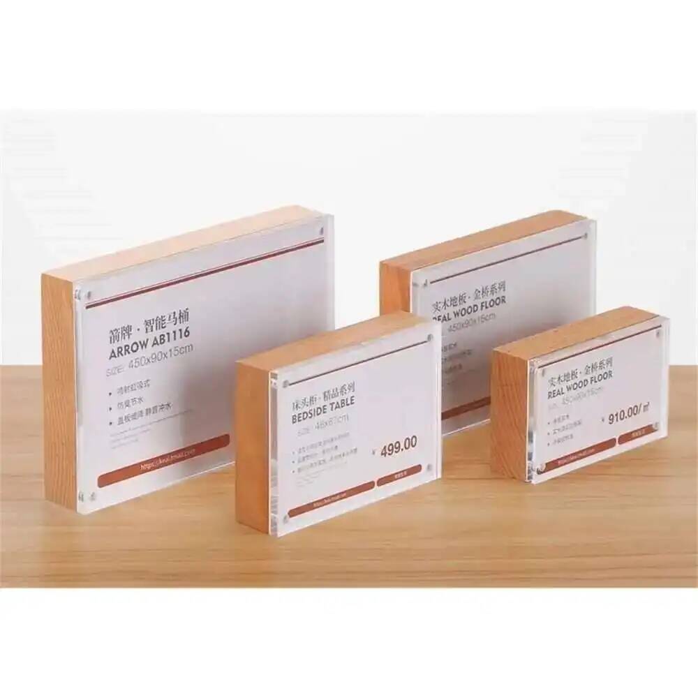 Desk Price Card Display Magnet - Photo Acrylic Block ulasan dan harga