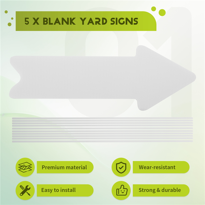 AFOURT-Outdoor Lawn Signs Blan - Yard Sign Blank ulasan dan harga