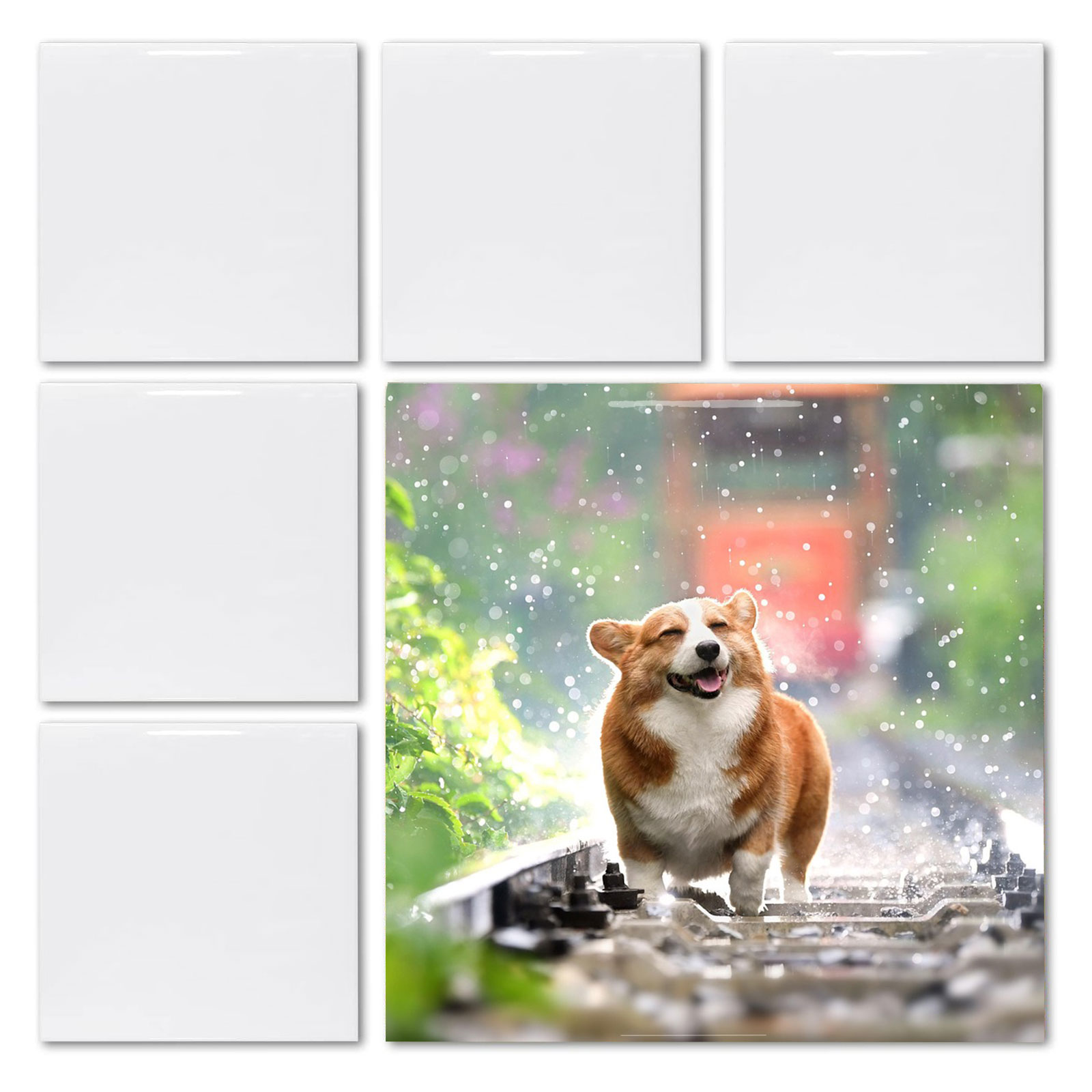20pcs 4' X 4' Sublimation Blan - Ceramic Tile Blank ulasan dan harga