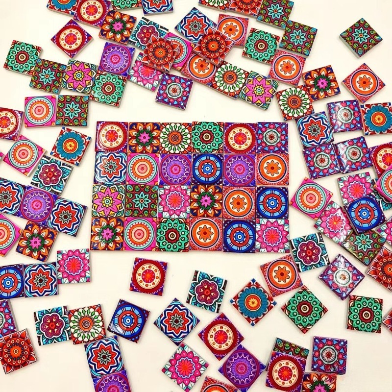 Mandala Print Ceramic Mosaic 1 - Ceramic Tile Blank ulasan dan harga