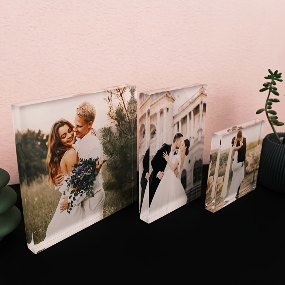 Custom Acrylic Anniversary Pho - Photo Acrylic Block ulasan dan harga
