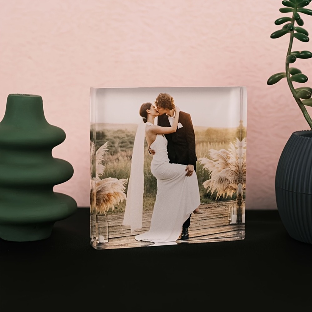 Custom Acrylic Anniversary Pho - Photo Acrylic Block ulasan dan harga