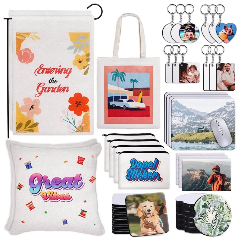 Heart Keychain Set Blank MDF S - Mouse Pad Blank Sublimation ulasan dan harga