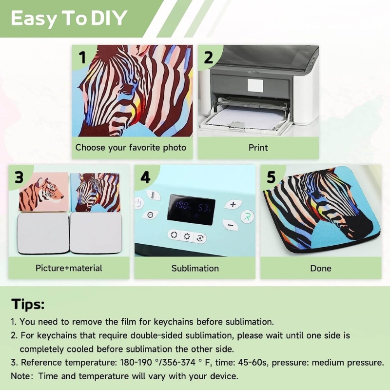 Heart Keychain Set Blank MDF S - Mouse Pad Blank Sublimation ulasan dan harga