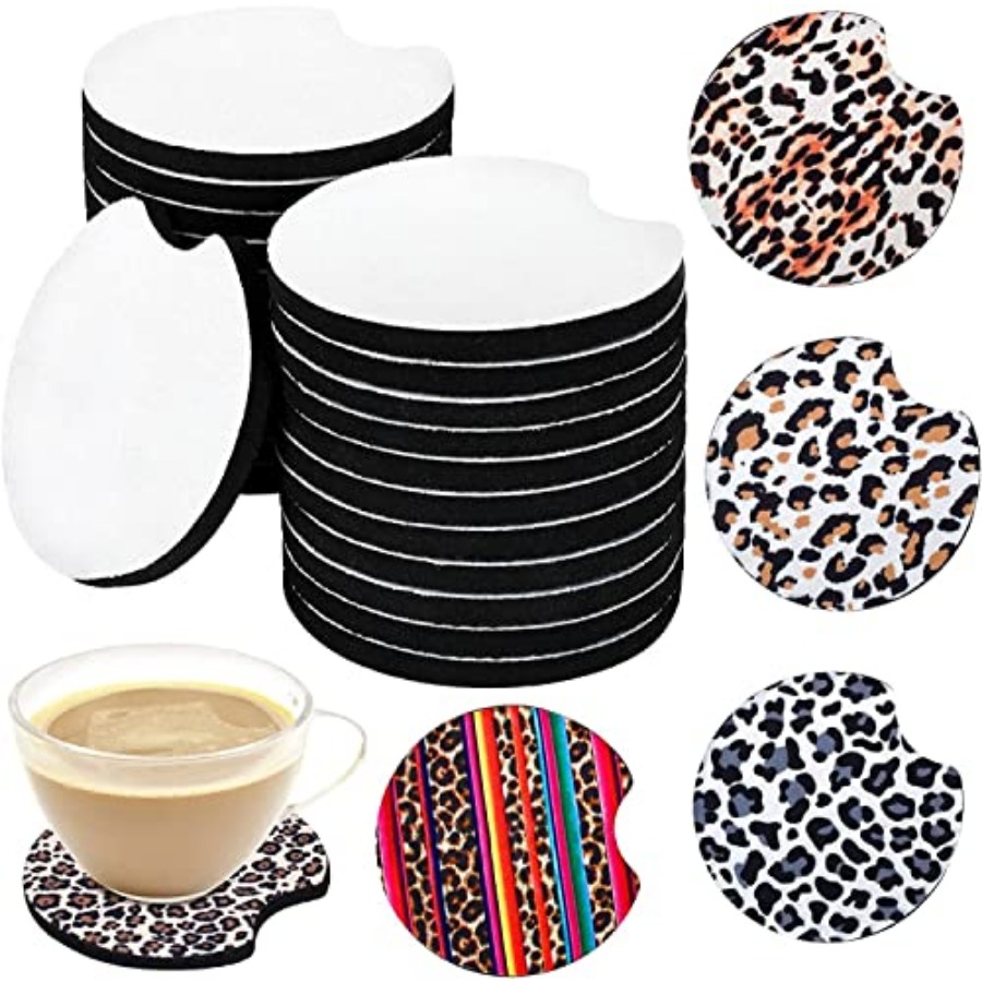 40PCS Sublimation Blank Car Co - Coaster Sublimation Blank ulasan dan harga