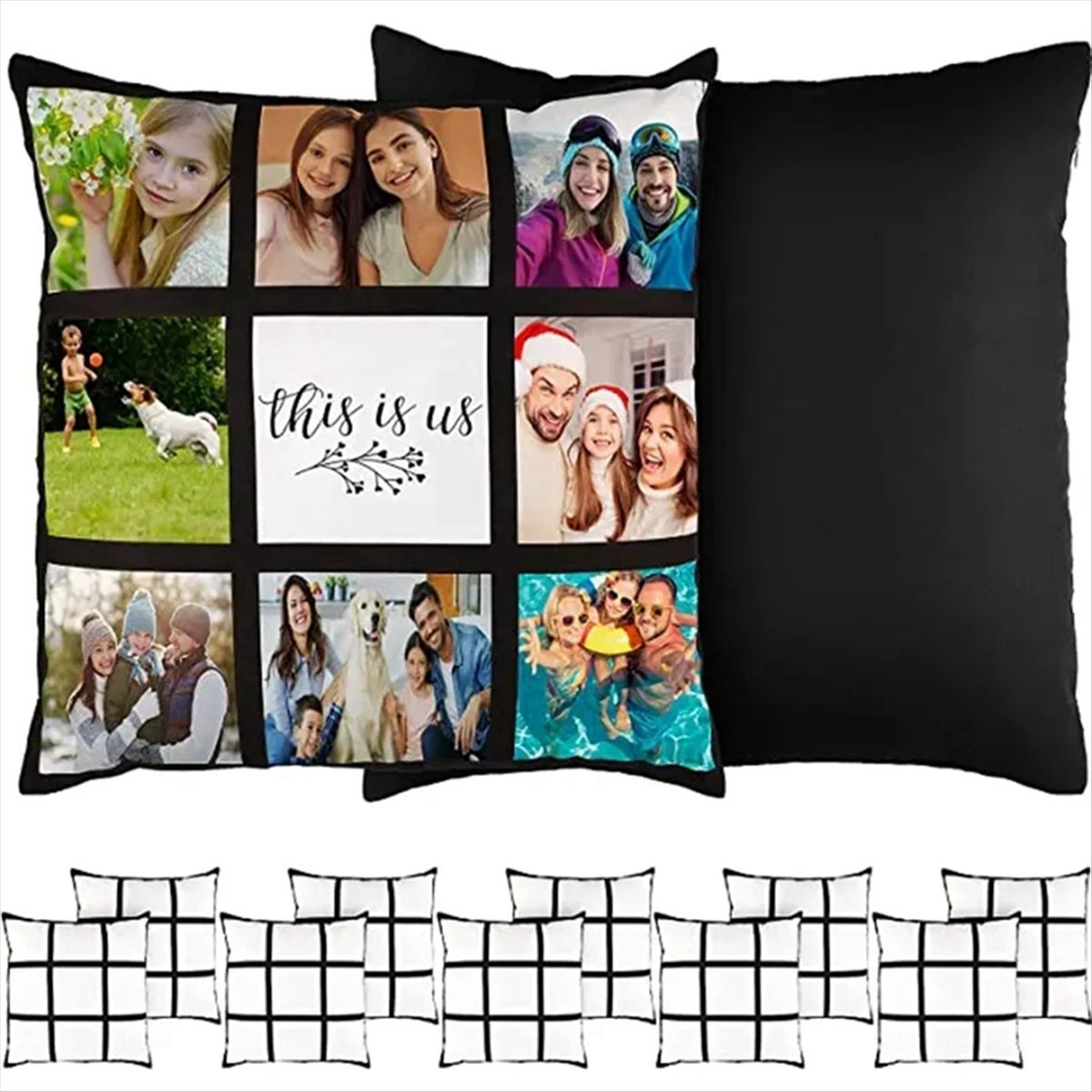 A75K 6Pcs Sublimation Blank Pa - Pillow Cover Sublimation ulasan dan harga