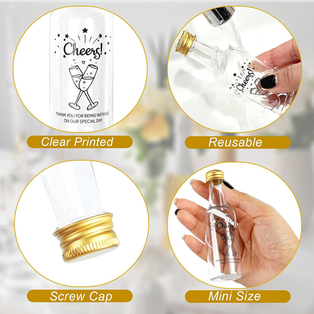 50Pack Mini Liquor Bottles,1.7 - Water Bottle Blank ulasan dan harga