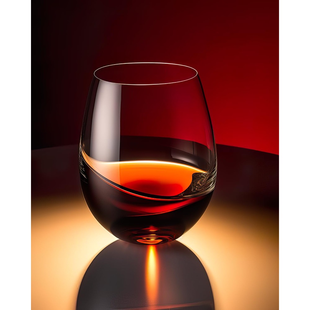 Stemless Wine Glasses Set of 4 - Tumbler 20Oz White ulasan dan harga