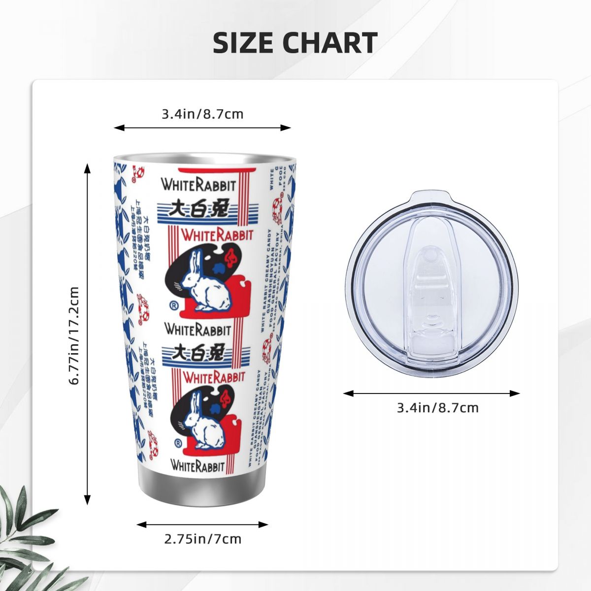 White Rabbit Candy Stainless S - Tumbler 20Oz White ulasan dan harga