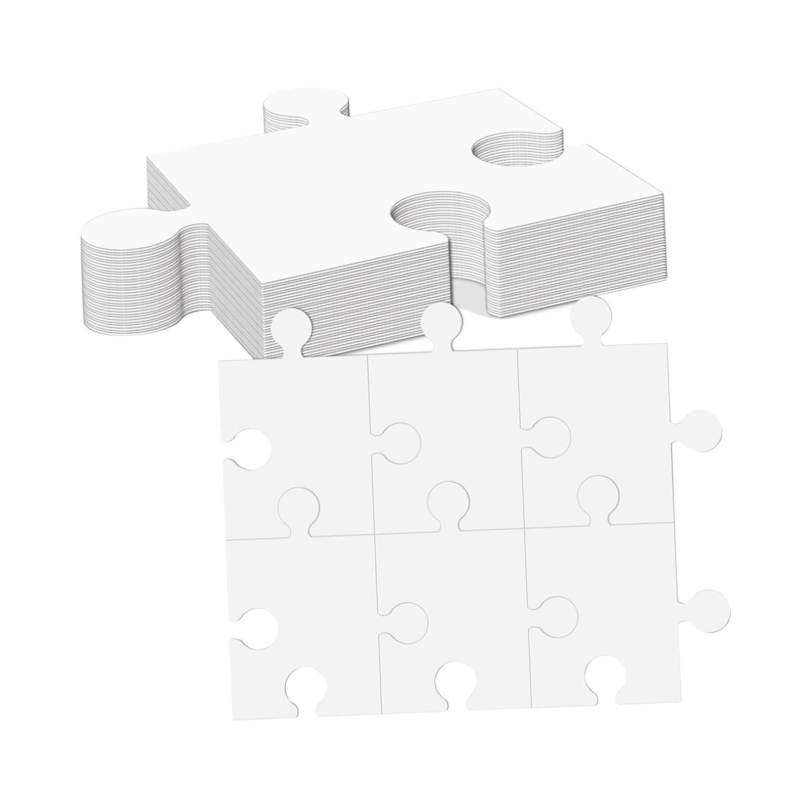 White Cardboard Blank Jigsaw P - Puzzle Blank White ulasan dan harga