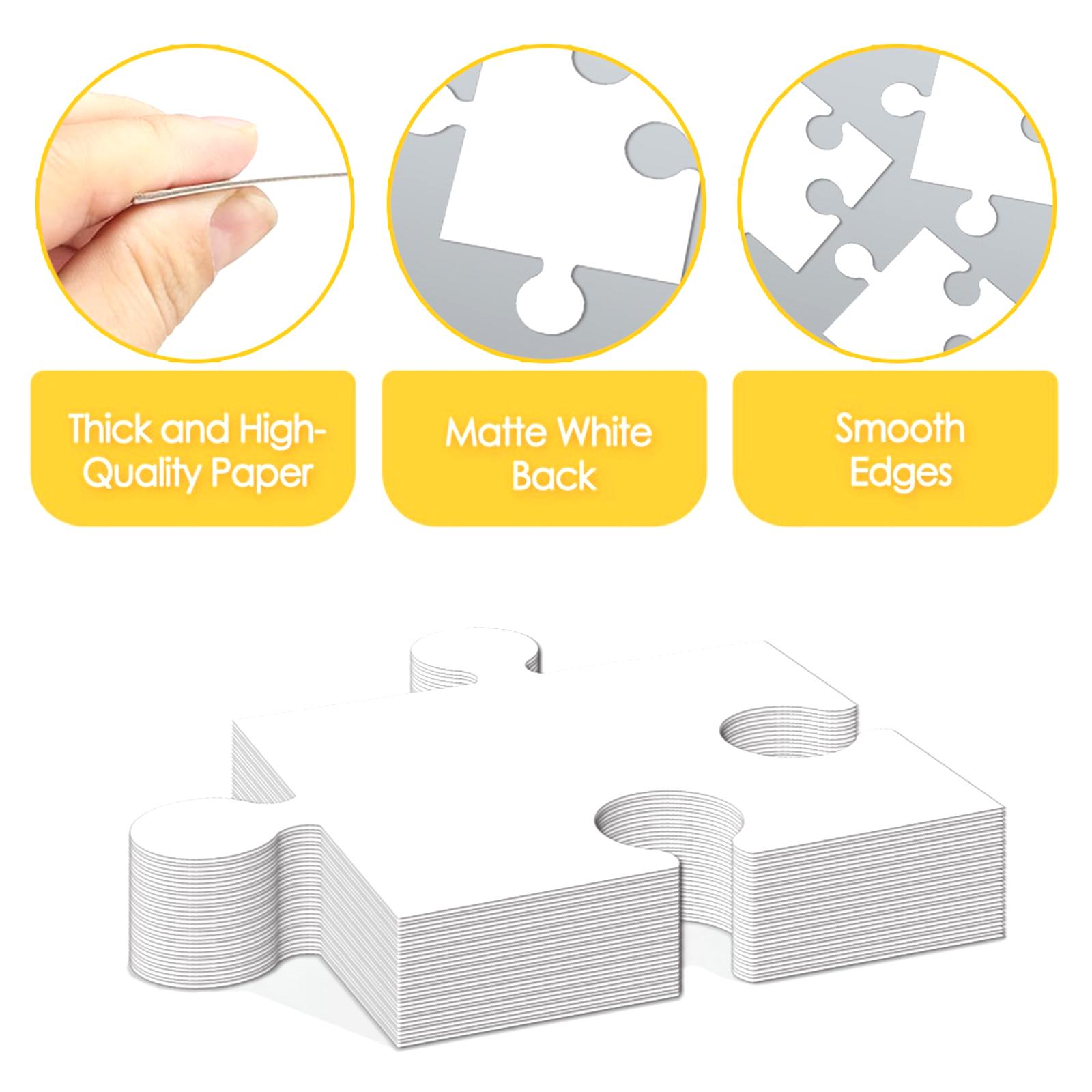 White Cardboard Blank Jigsaw P - Puzzle Blank White ulasan dan harga