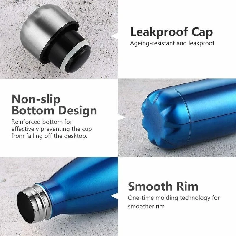 350/500/750/1000ml Stainles St - Water Bottle Blank ulasan dan harga