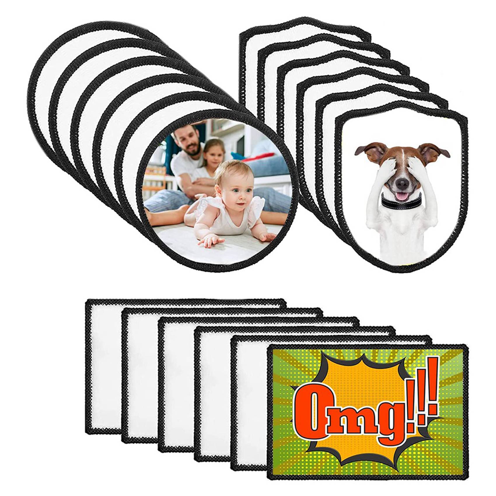 48Pcs Sublimation Patch Blanks - Hat Sublimation Blank ulasan dan harga