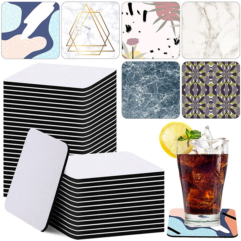 35 Pieces Square Sublimation C - Coaster Sublimation Blank ulasan dan harga