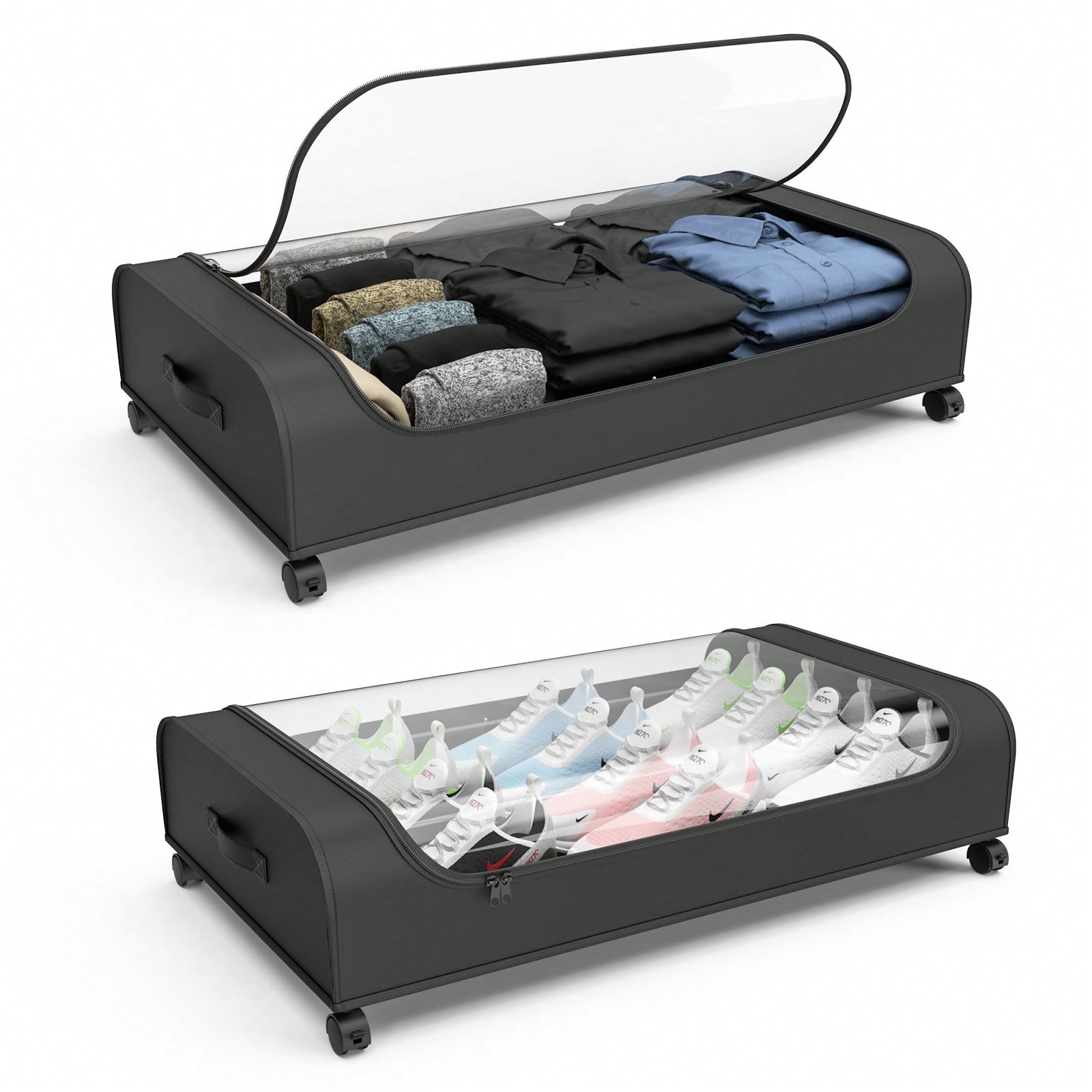 Underbed Storage Organizer Wit - Metal Photo Panel ulasan dan harga