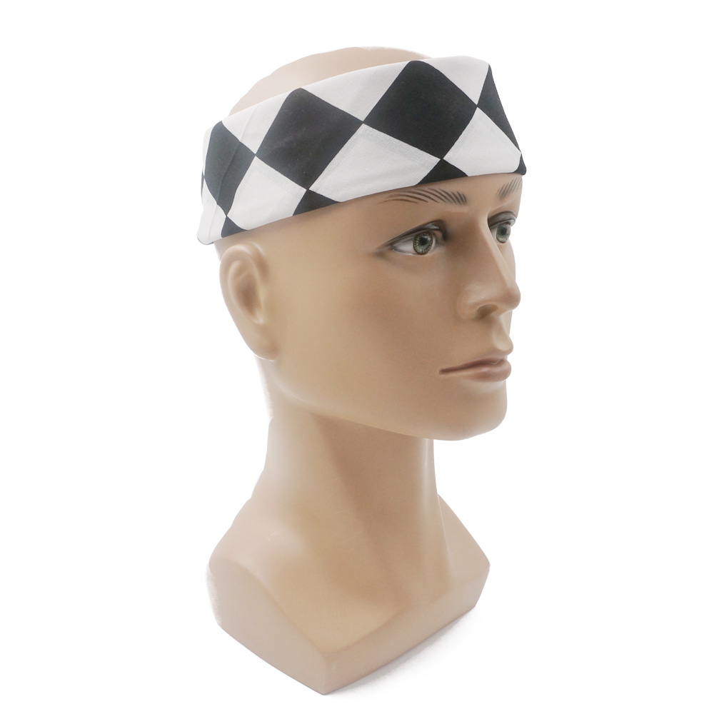 Bandana Checkered Flag Auto Ra - Bandana Blank White ulasan dan harga