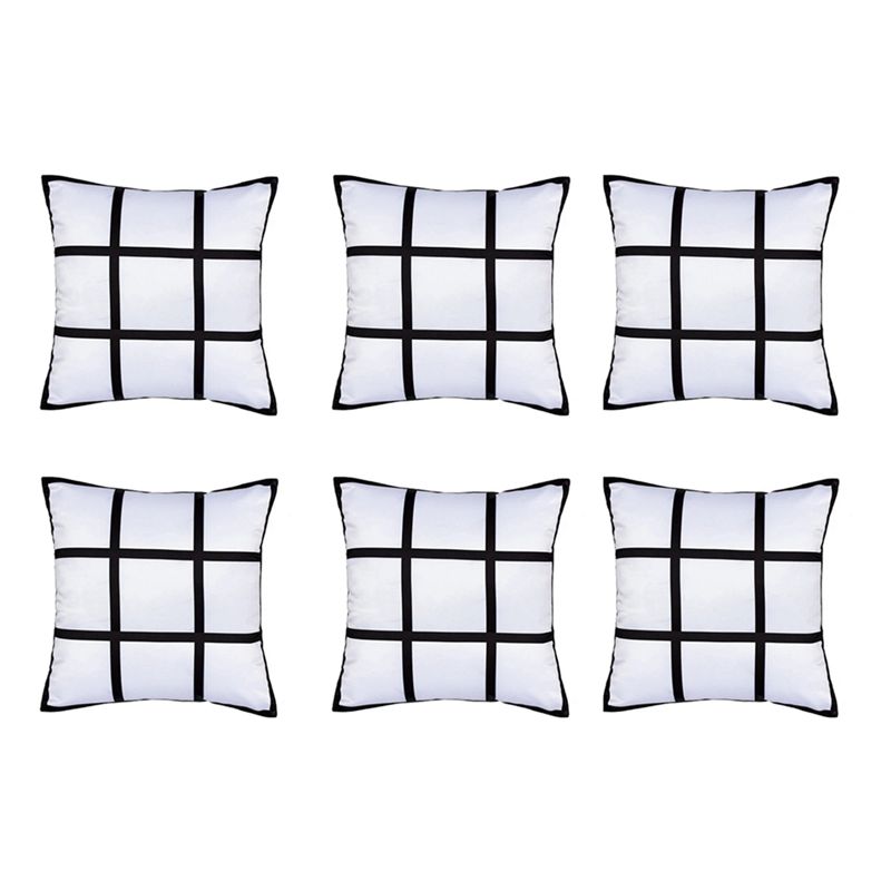 ABKJ-6Pcs Sublimation Blank Pa - Pillow Cover Sublimation ulasan dan harga