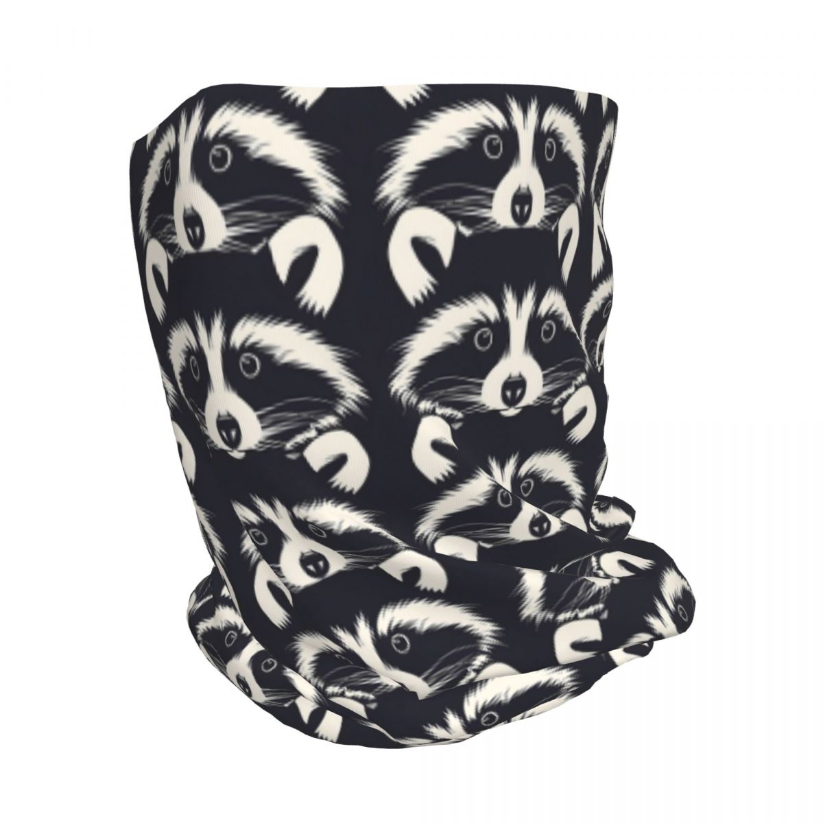 Black And White Raccoon Face P - Bandana Blank White ulasan dan harga