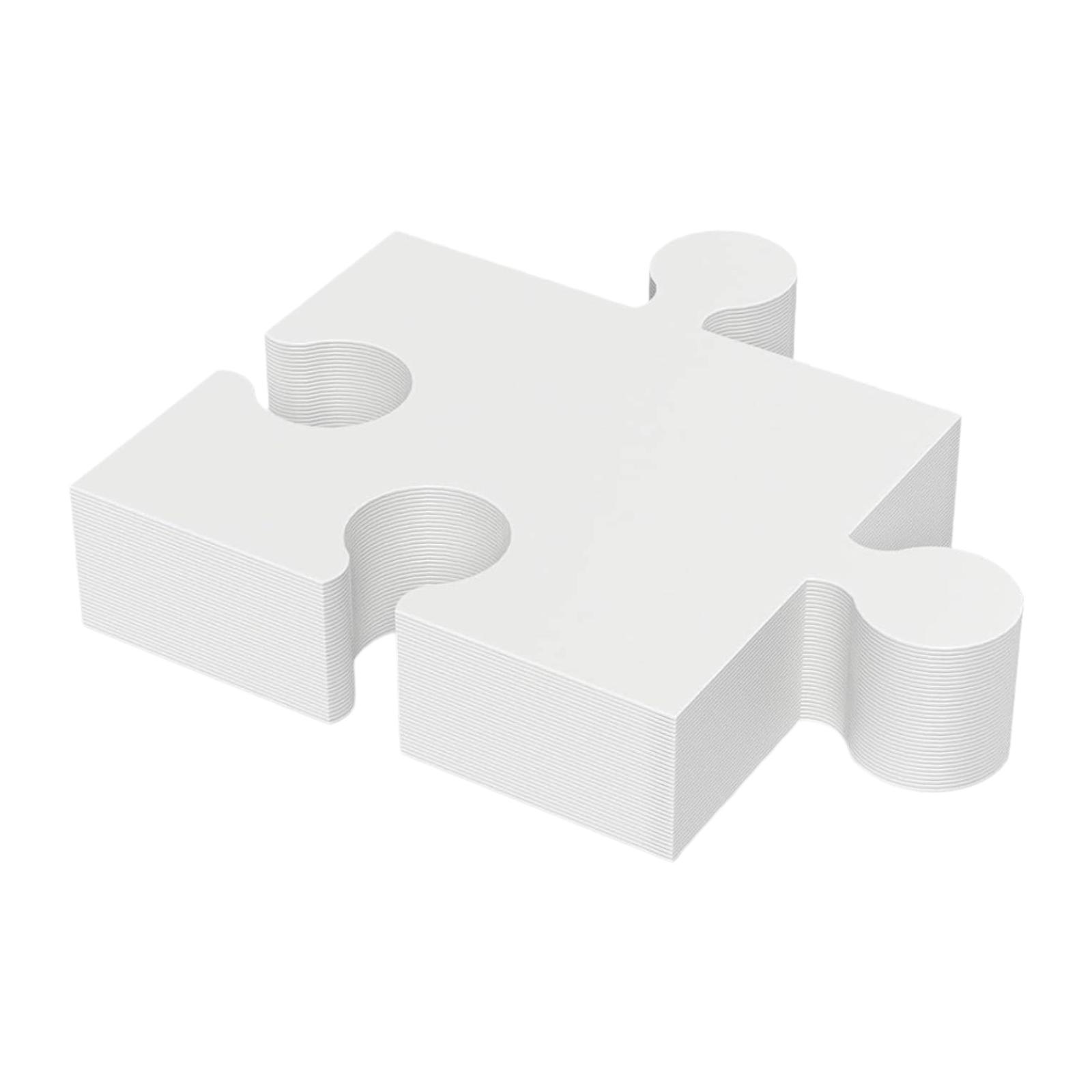 White Cardboard Puzzle Set Bla - Puzzle Blank White ulasan dan harga
