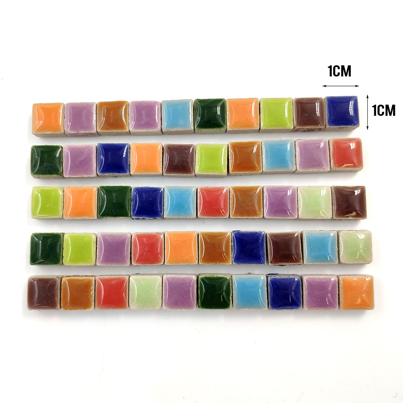 100g DIY Ceramic Mosaic Tiles  - Ceramic Tile Blank ulasan dan harga