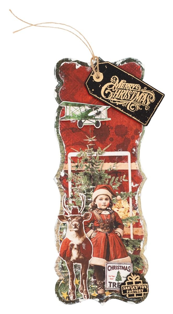 Starry background Winter Santa - Metal Photo Panel ulasan dan harga