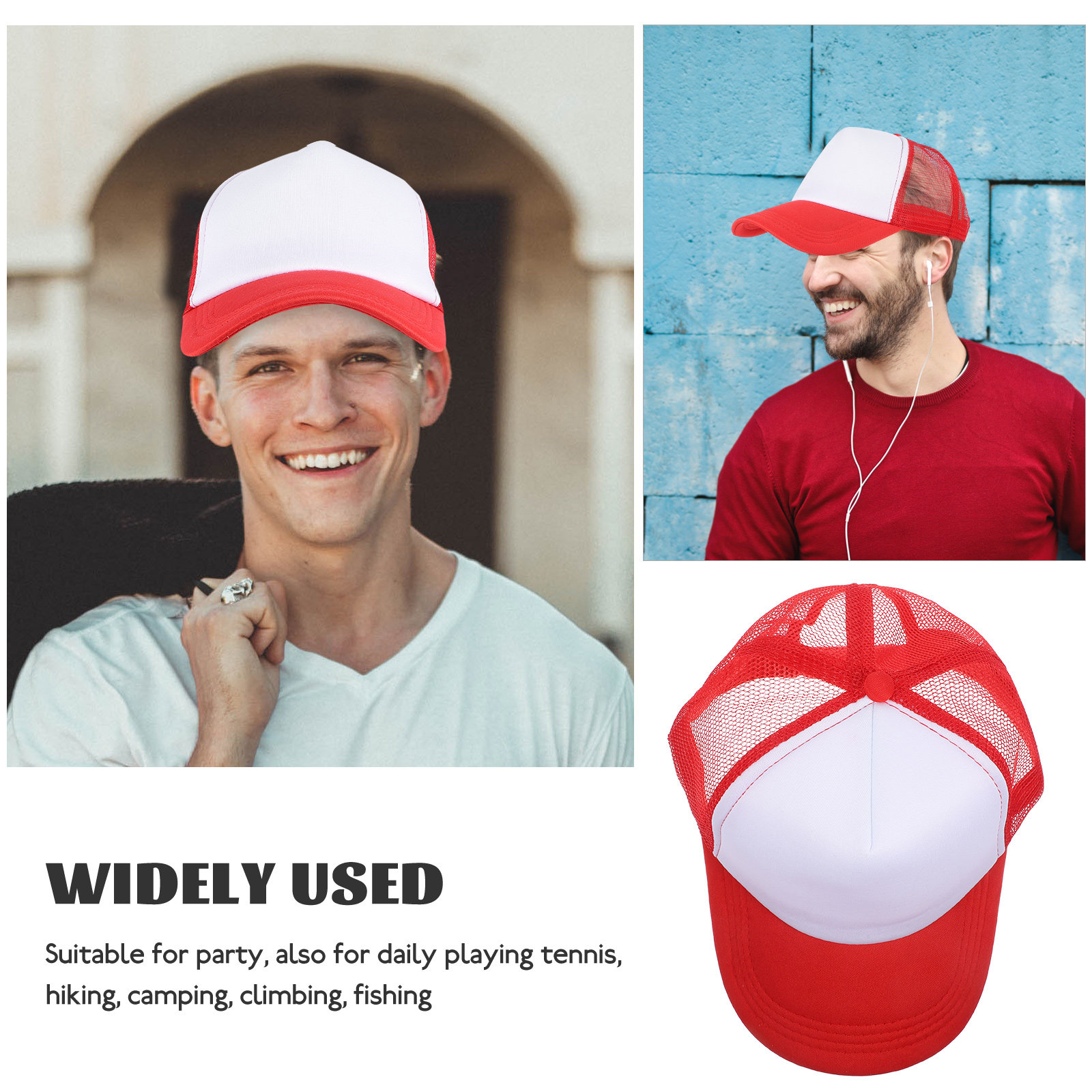 10Pcs Blank Mesh Baseball Caps - Hat Sublimation Blank ulasan dan harga