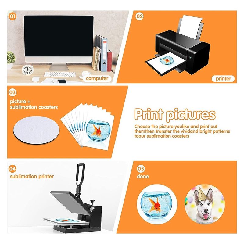 AB46-Sublimation Blank Coaster - Coaster Sublimation Blank ulasan dan harga