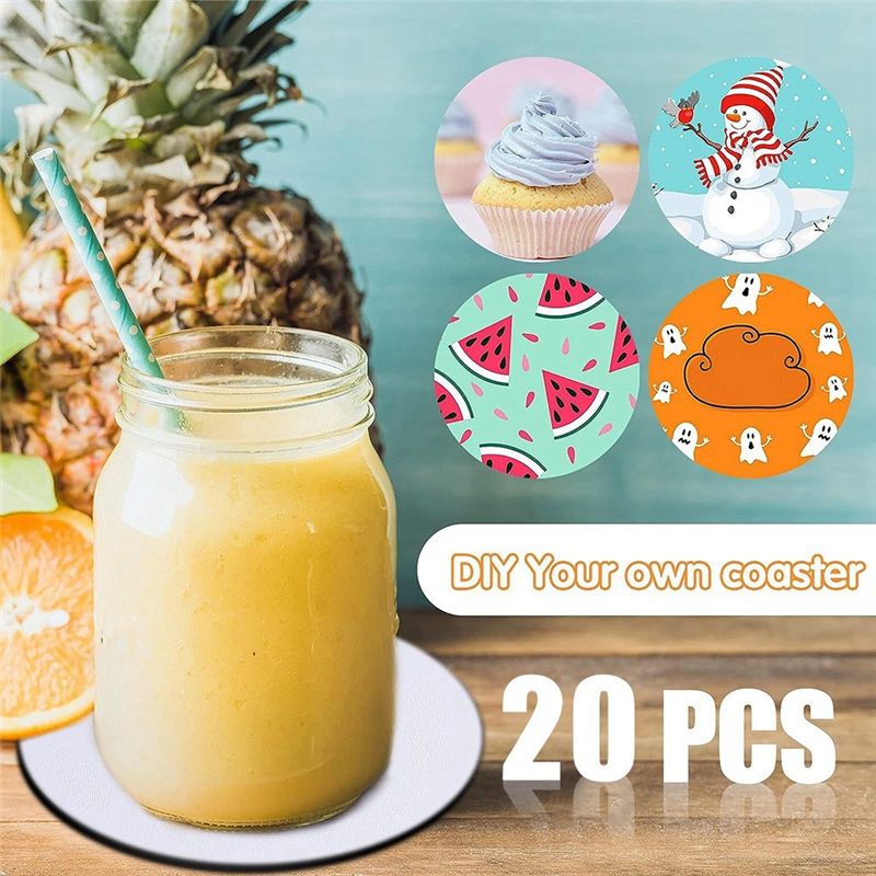 AB46-Sublimation Blank Coaster - Coaster Sublimation Blank ulasan dan harga