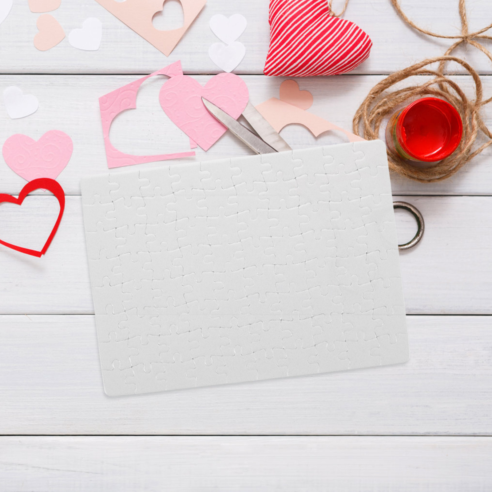 4Sheets Blank Puzzle Pieces Cr - Puzzle Blank White ulasan dan harga