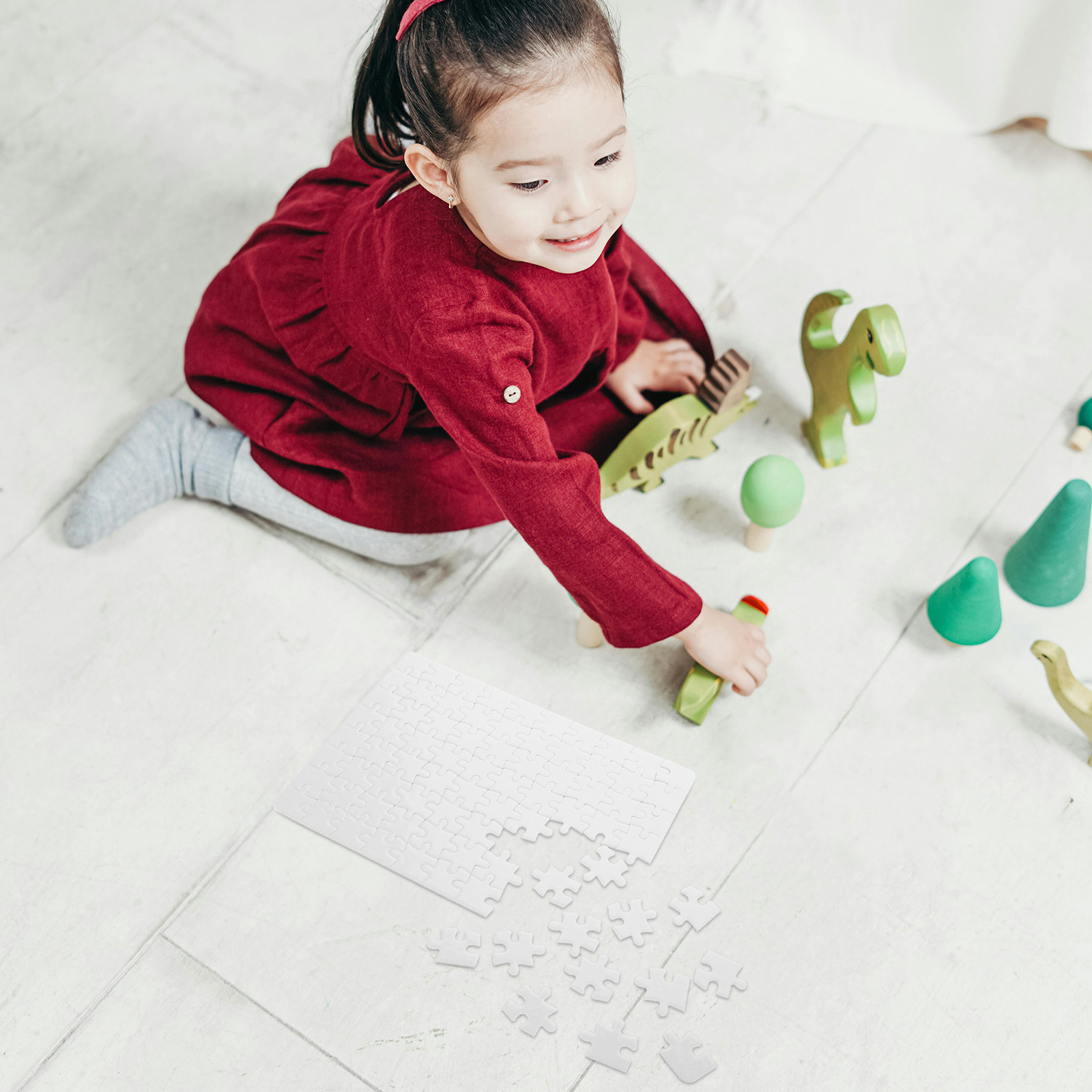 4Sheets Blank Puzzle Pieces Cr - Puzzle Blank White ulasan dan harga