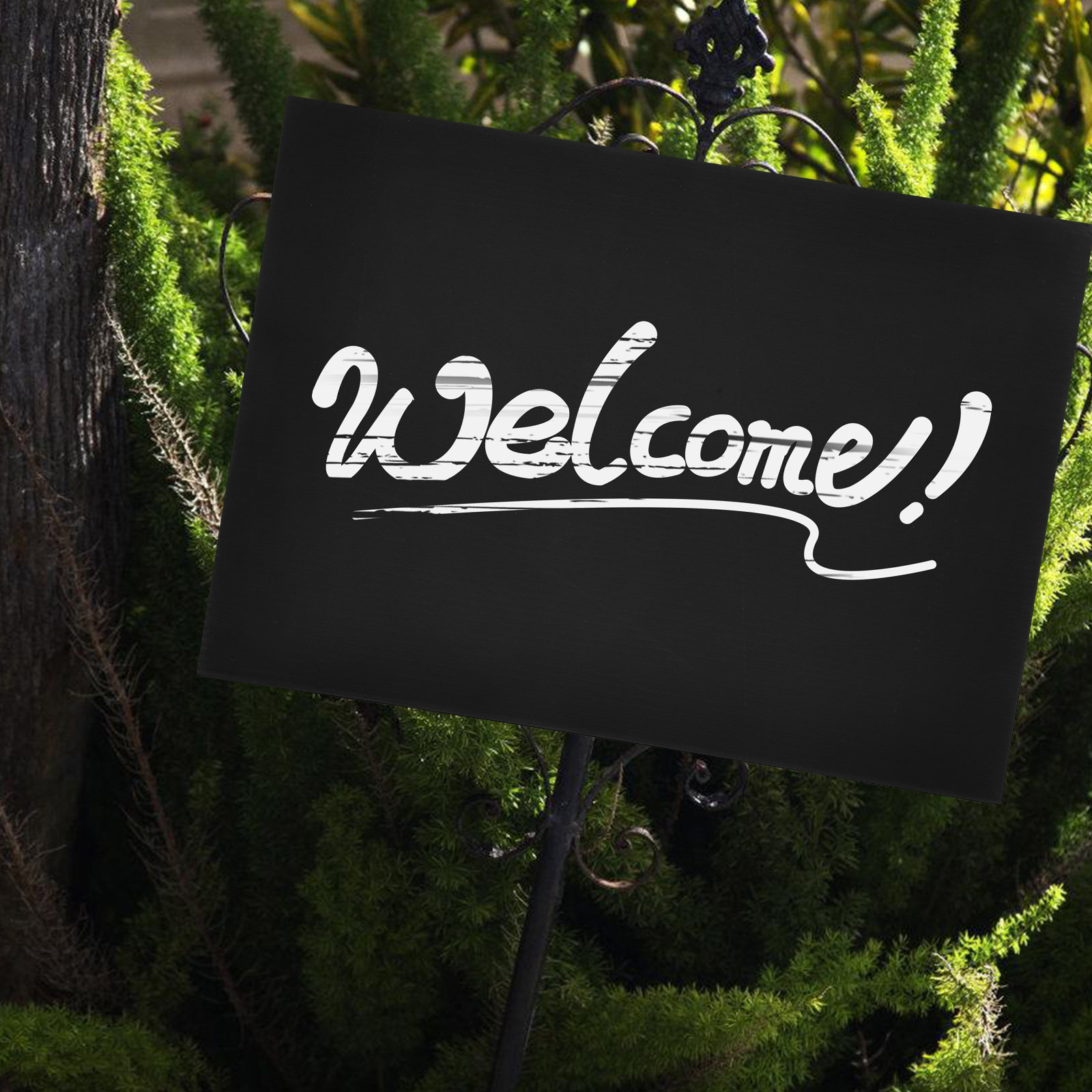 2Pcs Black Blank Garden Sign B - Yard Sign Blank ulasan dan harga